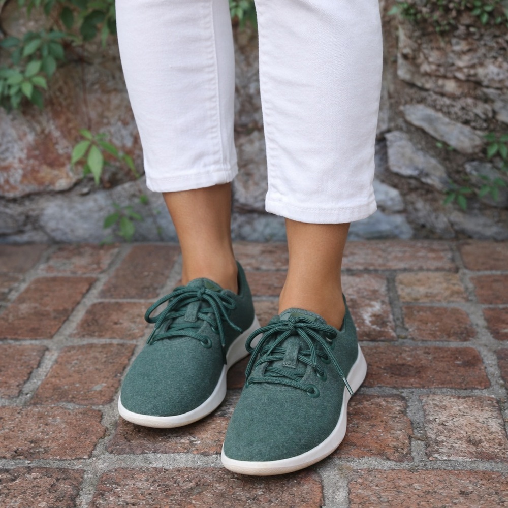 ALLBIRDS Green Wool Runners' Sneakers, 9